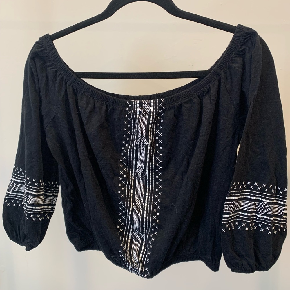 Long Sleeve Off the Shoulder Top